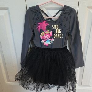 Trolls Sing and Dance Costume - Gray and Black